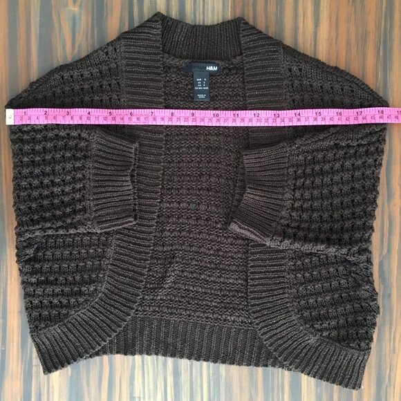[H&M] Sparkly Brown Knit Shrug | S | Good - Picture 5 of 11